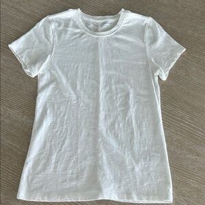 Quince women’s small 100% Organic Cotton Slub Crewneck Tee White